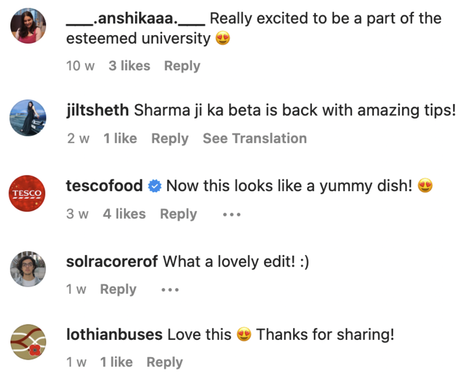 Digital Creator Engaging Comments